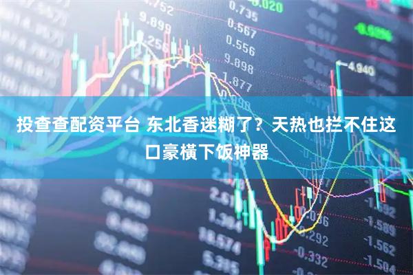 投查查配资平台 东北香迷糊了？天热也拦不住这口豪橫下饭神器